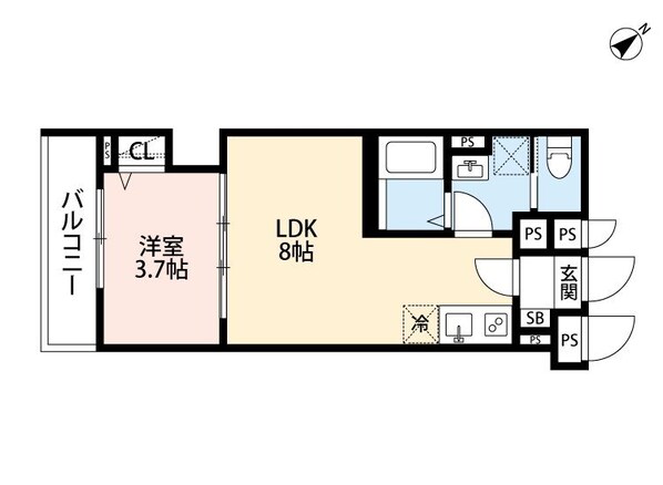 谷塚駅 徒歩9分 3階の物件間取画像